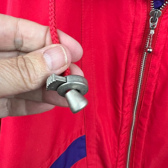 Vintage Y2K 80s/90s Fera Skiwear Red Pullover Jacket Size 12 - Picture 4 of 9